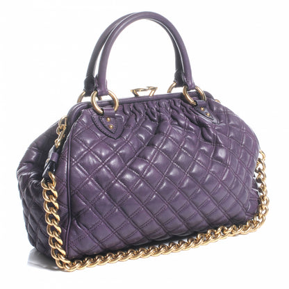 Marc Jacobs Quilted Leather Stam Purple 3 of 7