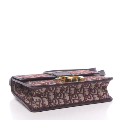 Christian Dior Oblique 30 Montaigne Flap Bag Burgundy 4 of 9