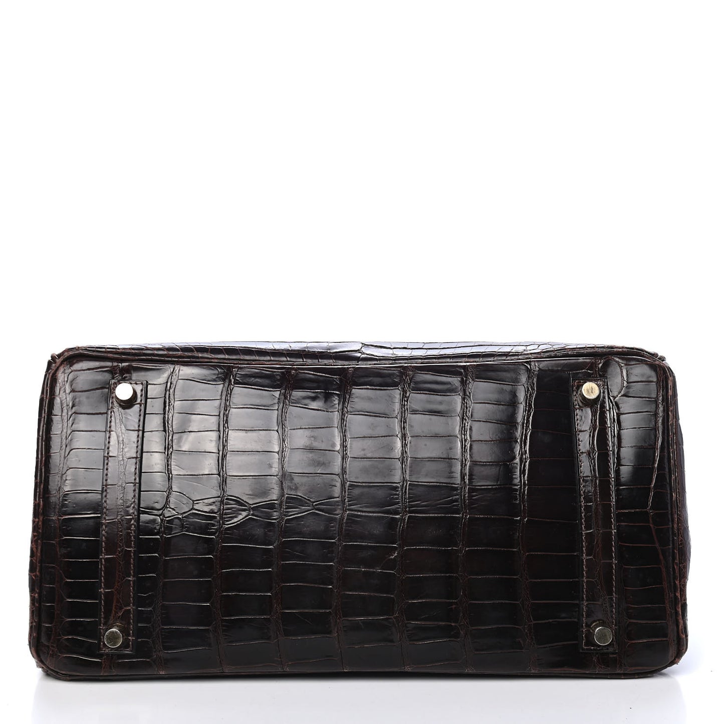 Shiny Porosus Crocodile Birkin 35 Cocoan