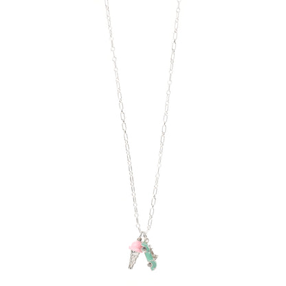 Tiffany Sterling Silver Enamel Ice Cream Cone & Car Charm Necklace 1 of 7