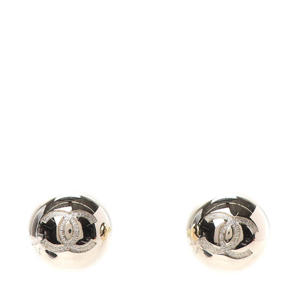 Chanel Metal Bead CC Stud Earrings Gold 1 of 4