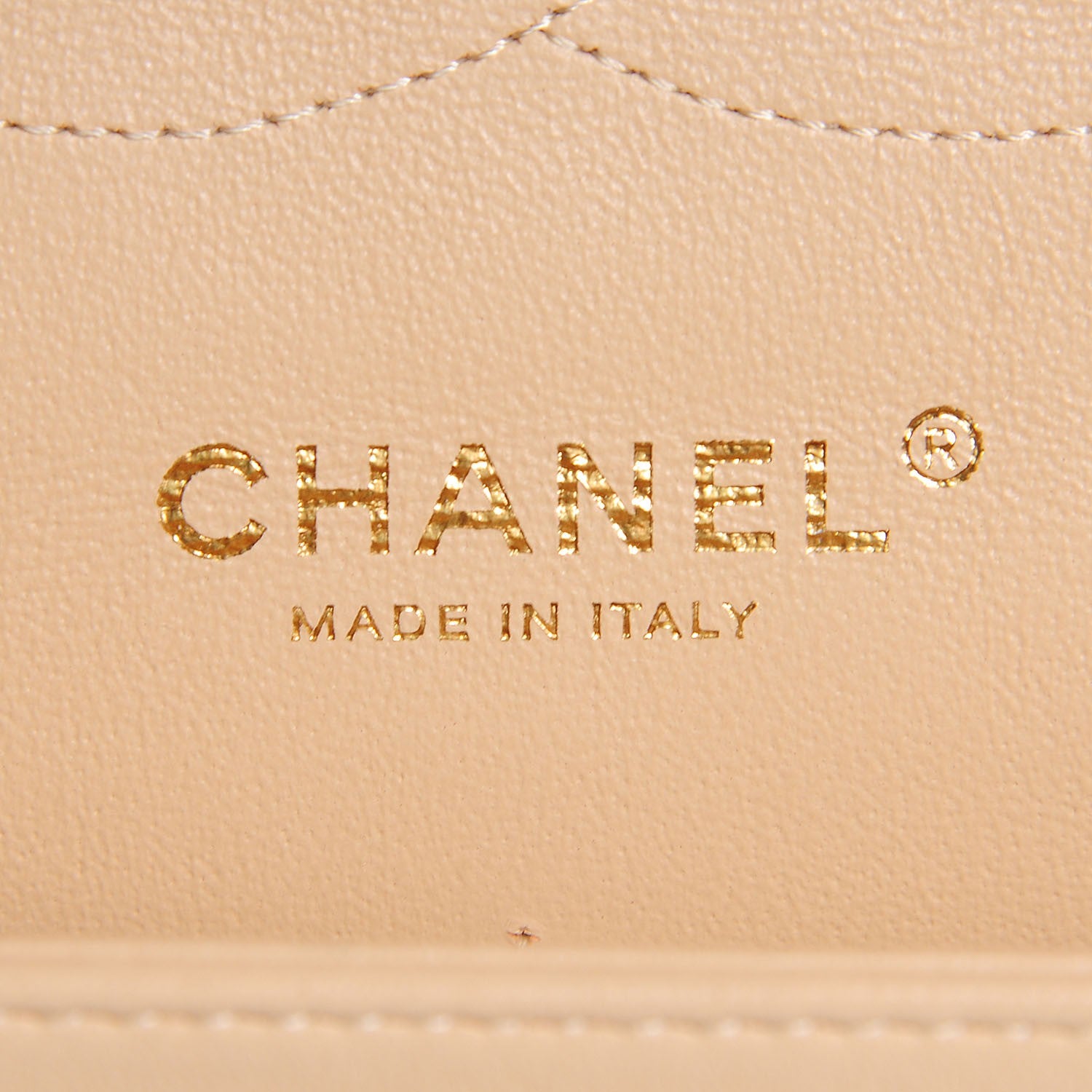 Chanel Lambskin Quilted Jumbo Double Flap Beige 8 of 9