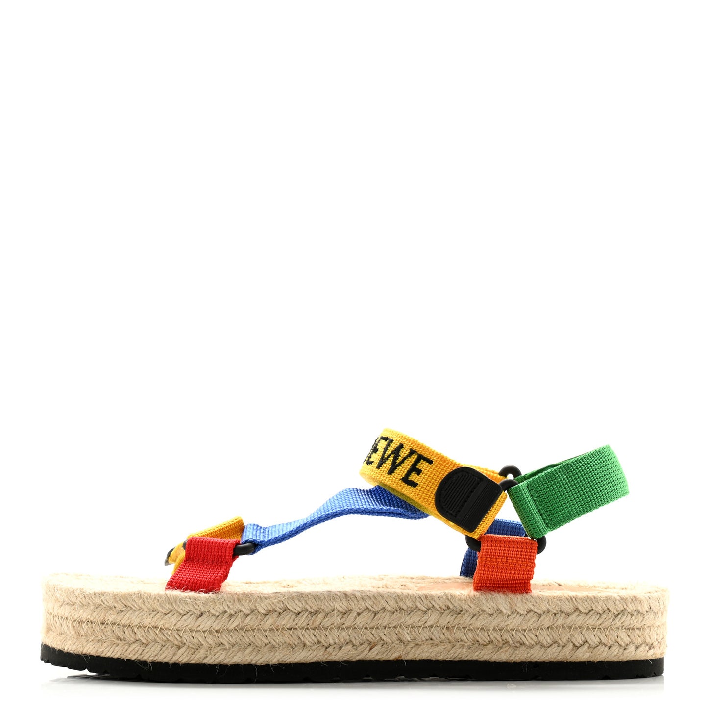Raffia Paula's Ibiza Strappy Espadrille Sandals 41 Multicolor