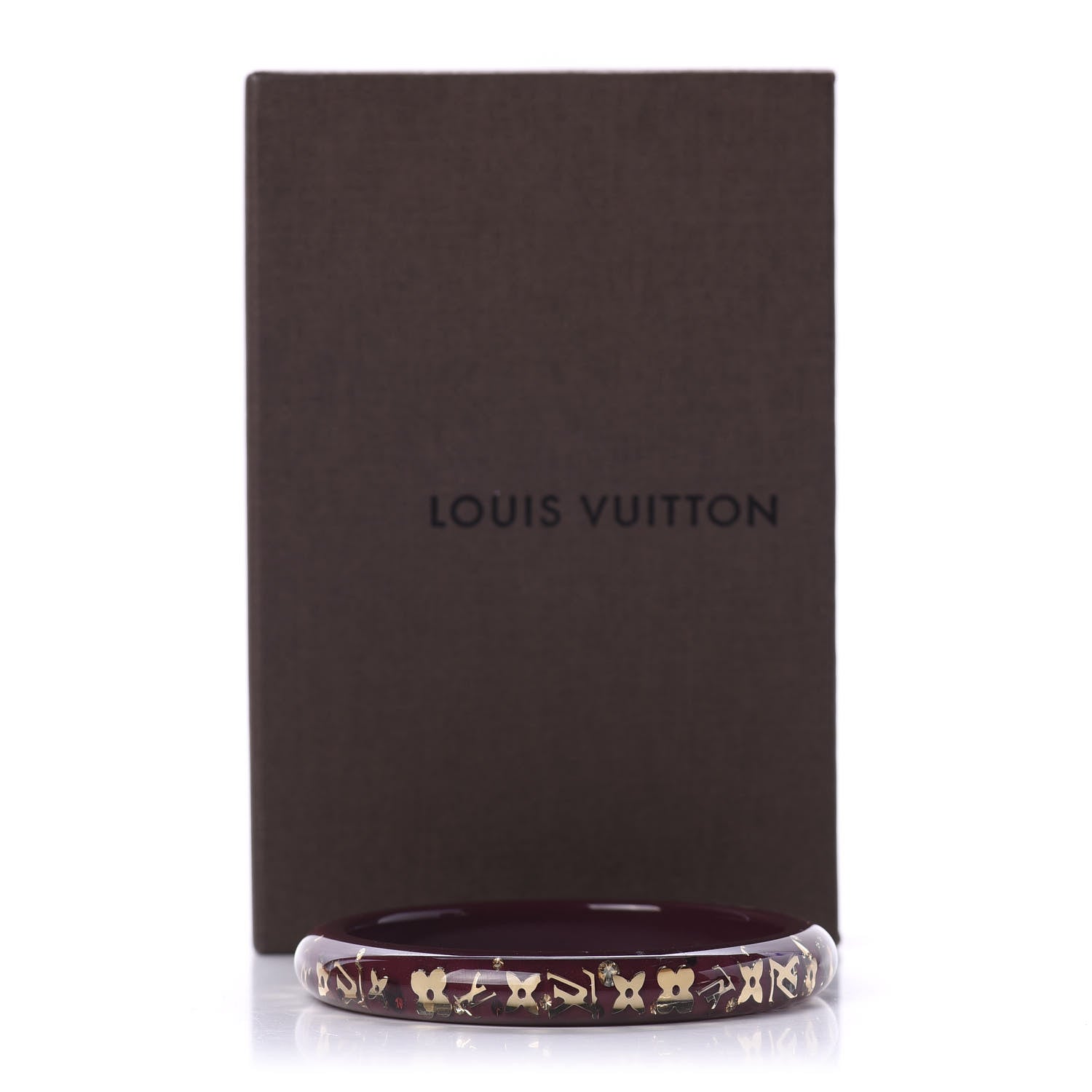 Louis Vuitton Resin Swarovski Medium Inclusion Bracelet PM Rouge Fauviste 4 of 4