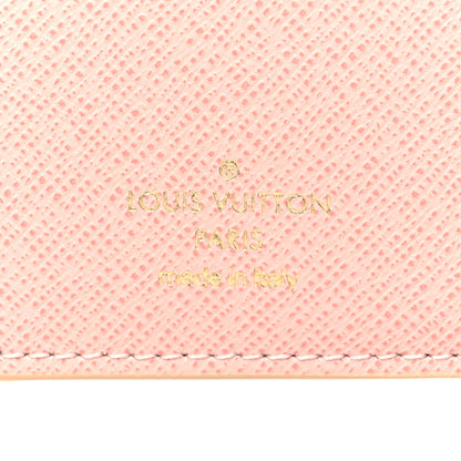 Louis Vuitton Damier Azur Victorine Wallet Rose Ballerine 6 of 7