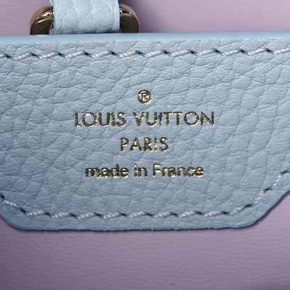 Louis Vuitton Taurillon Capucines BB Wisteria Light Blue 6 of 11