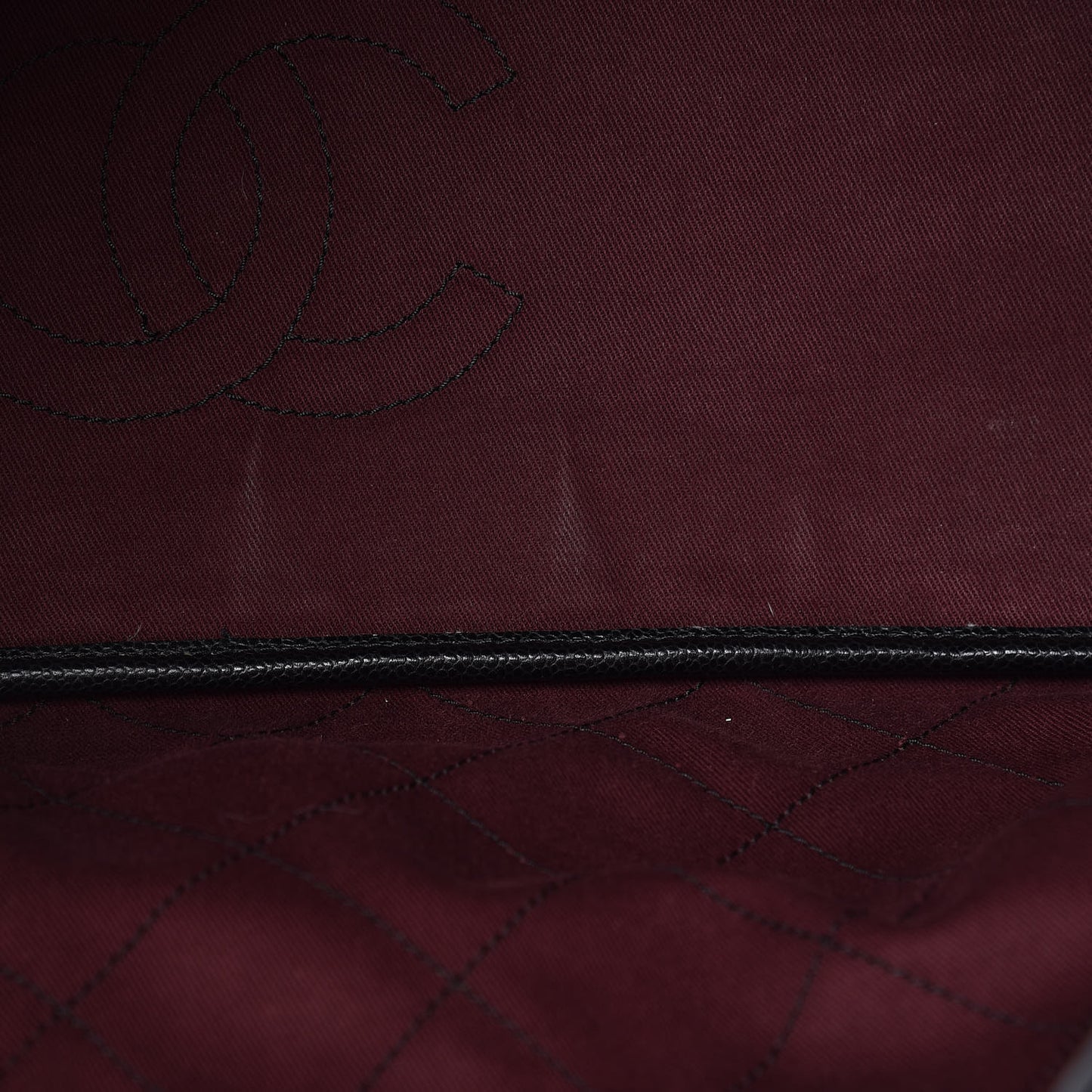 Grained Calfskin Shopping Fever Tote Black
