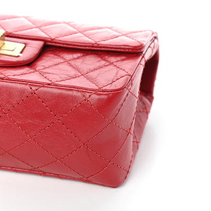 Chanel Aged Calfskin Quilted 2.55 Reissue Mini Flap Red 9 of 9