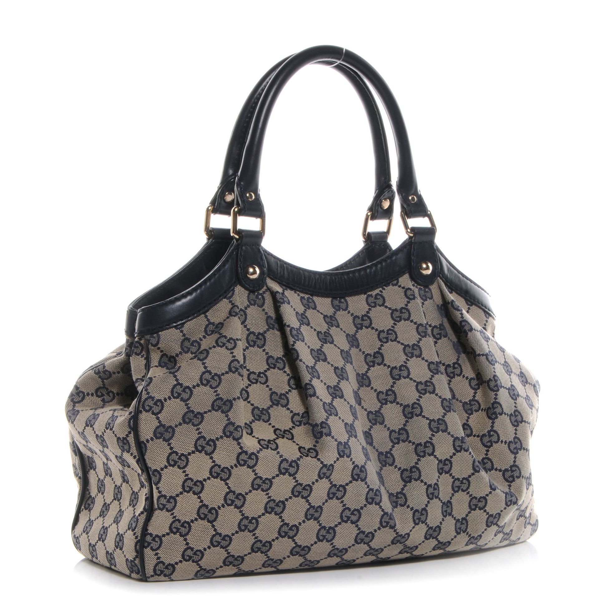 Gucci Monogram Medium Sukey Tote Navy 3 of 7