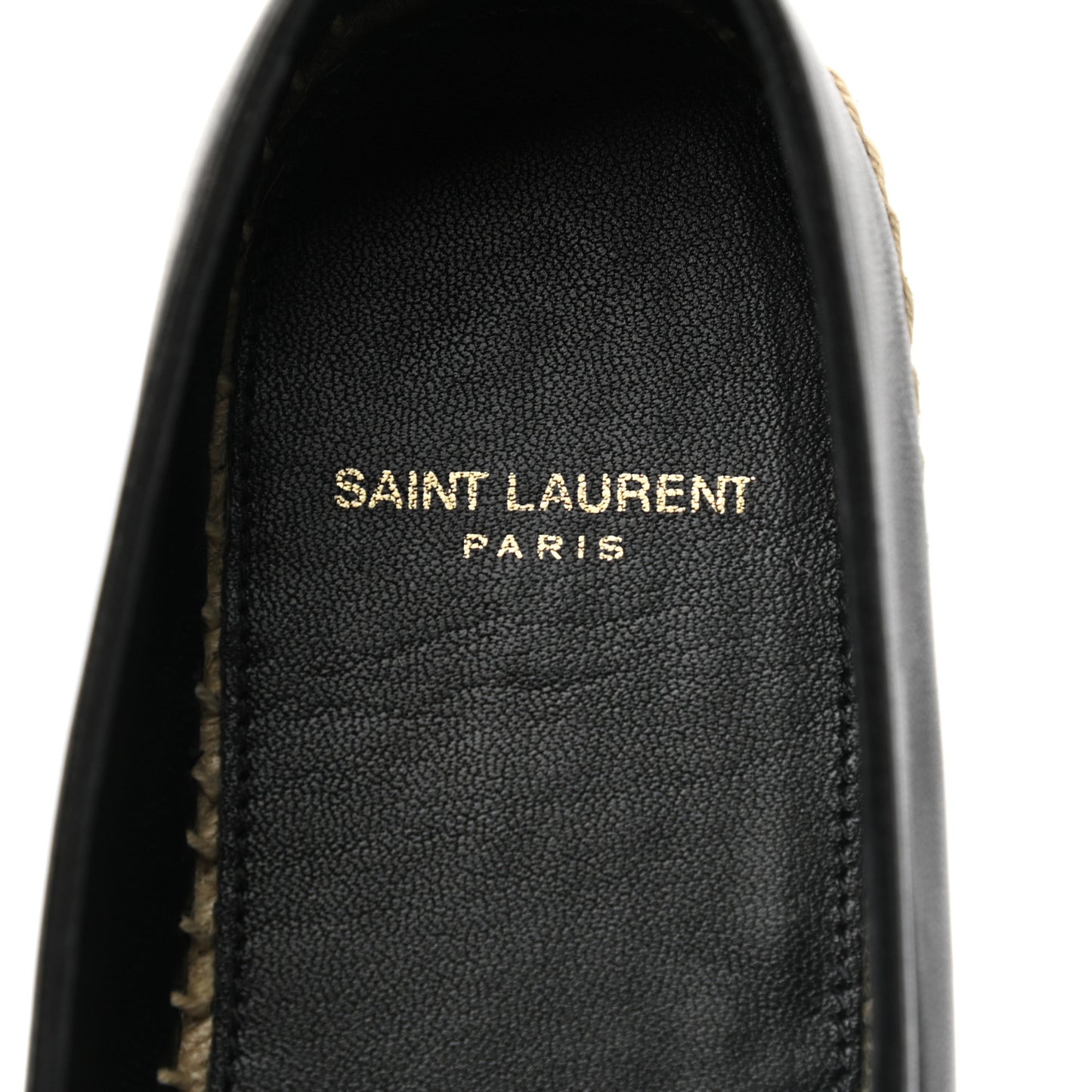 Lambskin Monogram Espadrilles 38.5 Black
