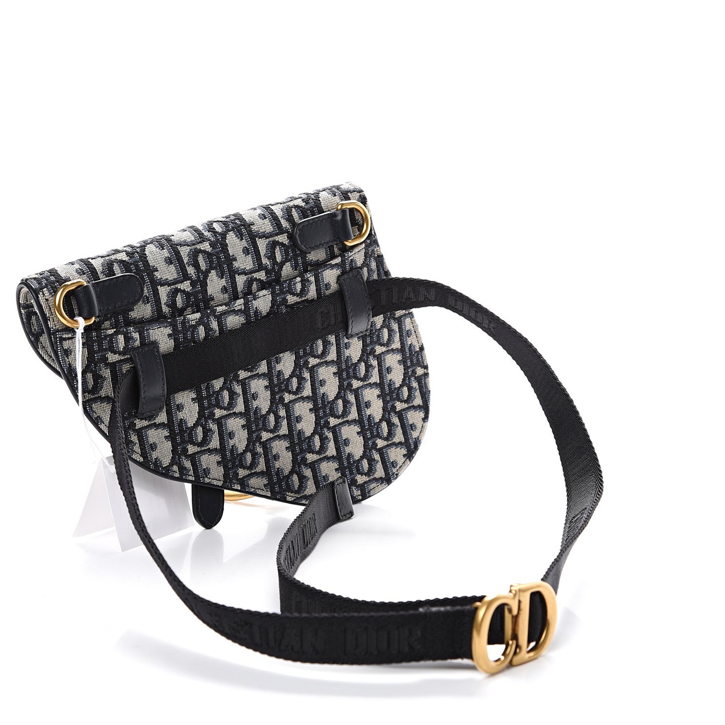 Oblique Saddle Belt Bag Blue