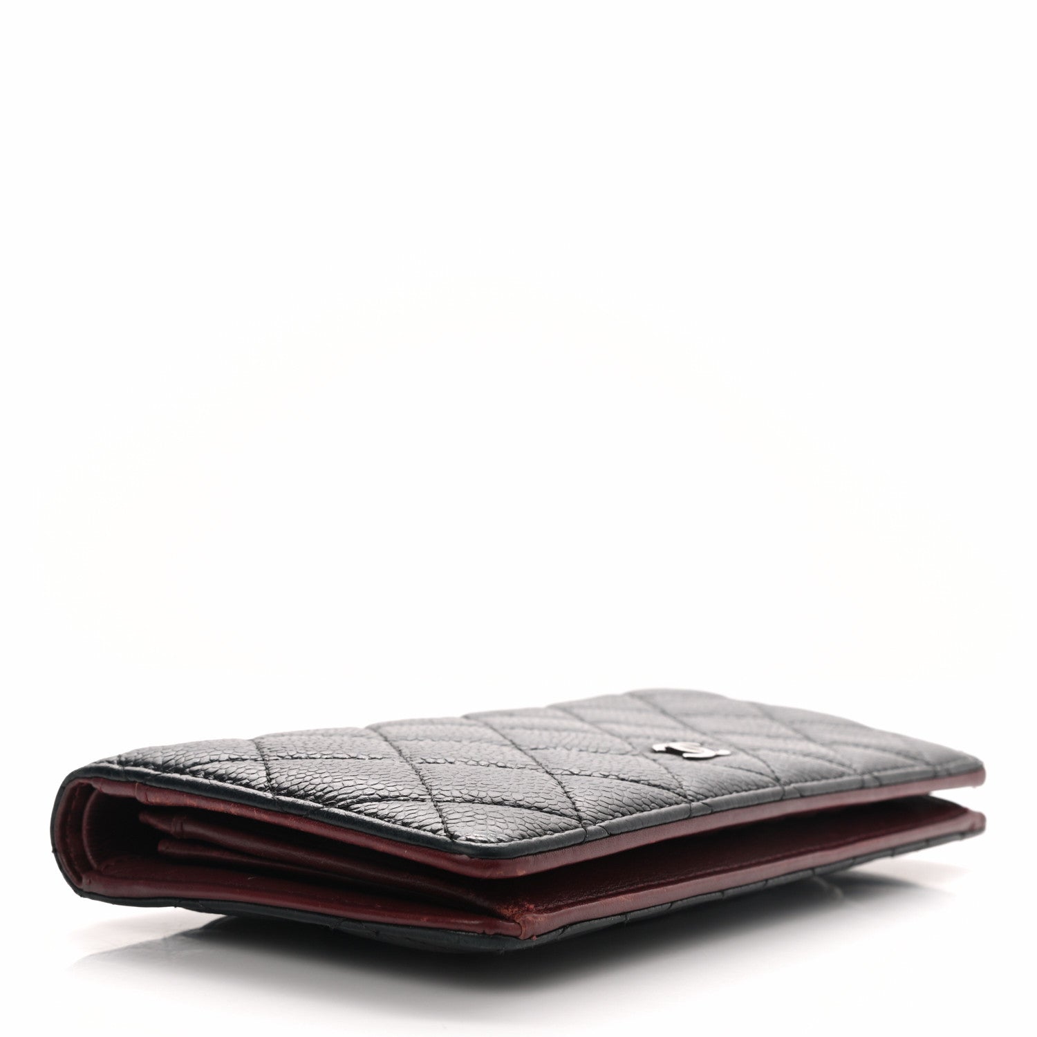 Chanel Caviar Quilted Yen Wallet Black 4 of 11