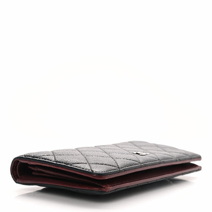 Chanel Caviar Quilted Yen Wallet Black 4 of 11