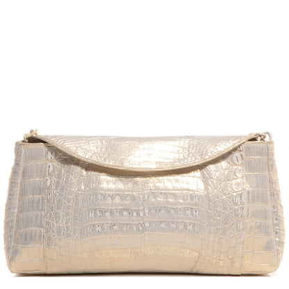 Nancy Gonzalez Crocodile Convertible Clutch Gold 1 of 7