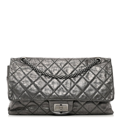Chanel Metallic Aged Calfskin Quilted 2.55 Reissue 227 Flap Dark Silver 1 of 16