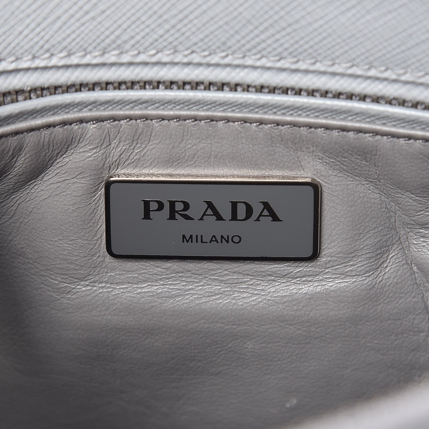 Prada Saffiano Small Galleria Double Zip Tote Granito 6 of 9