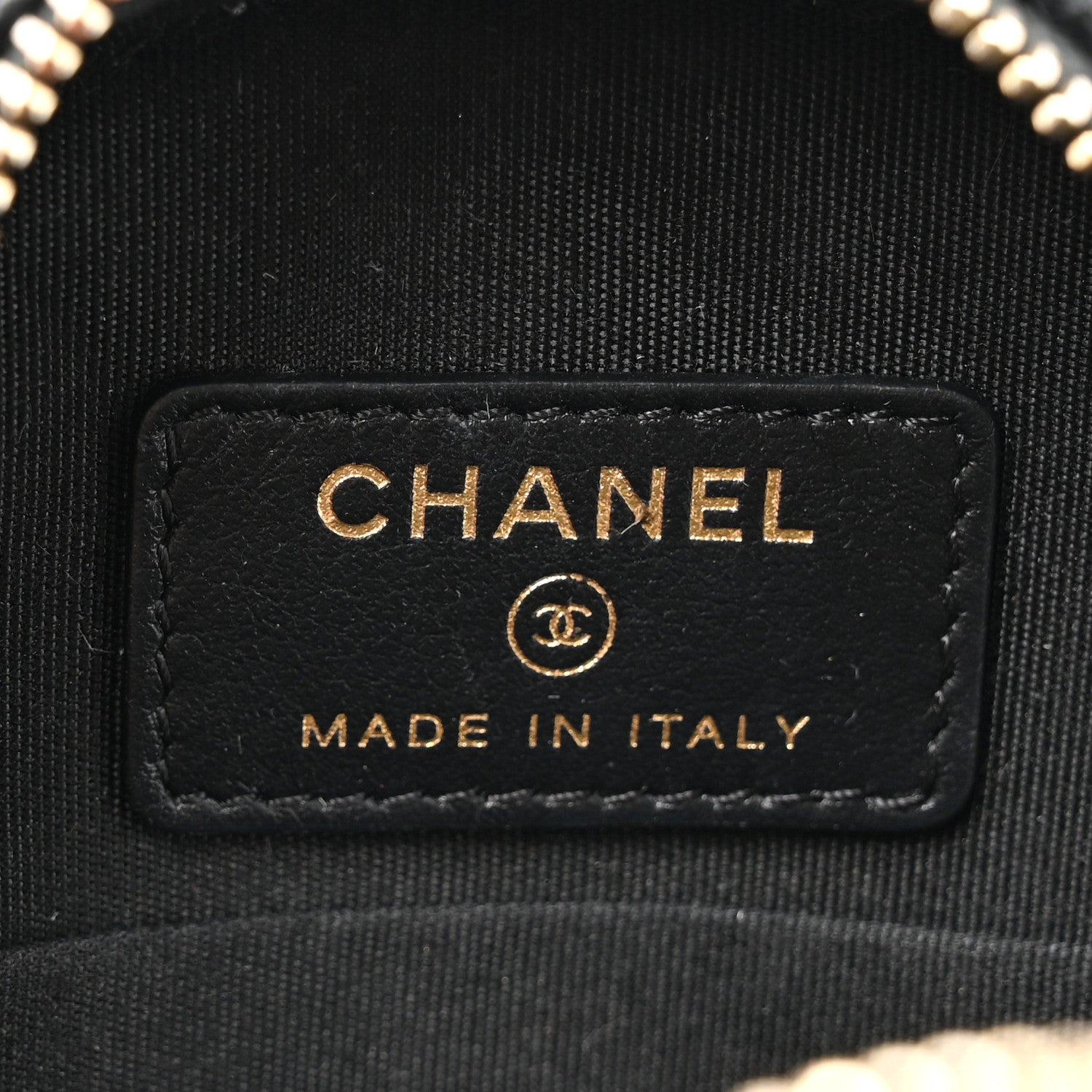 Chanel Caviar Quilted Round Filigree Crossbody Black 6 of 10