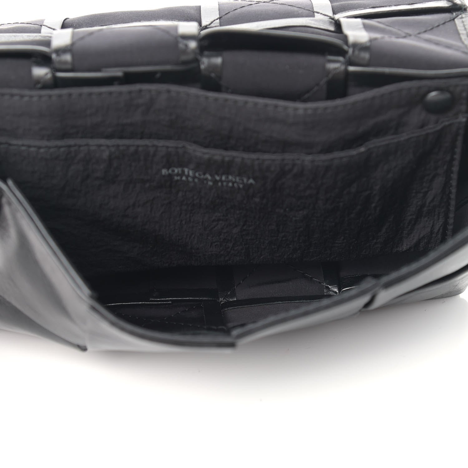 Bottega Veneta Paper Calfskin Intrecciato Cassette Belt Bag Black 5 of 8