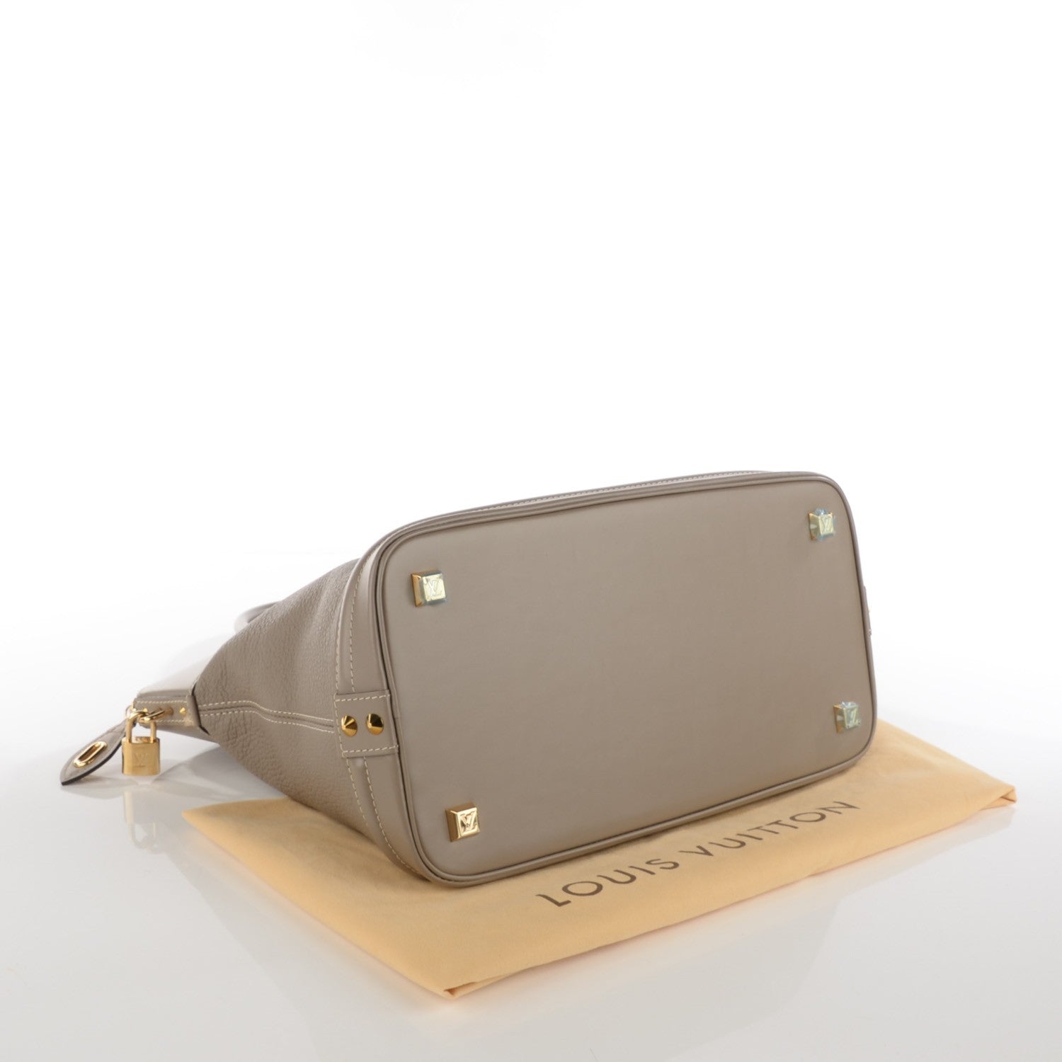 Louis Vuitton Suhali Lockit MM Greige 4 of 7