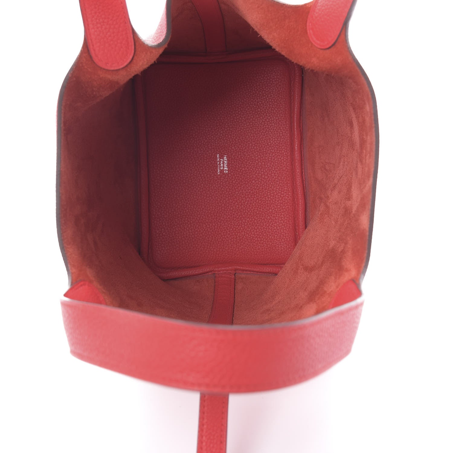 Hermes Taurillon Maurice Picotin Lock 18 PM Rouge de Coeur 5 of 12
