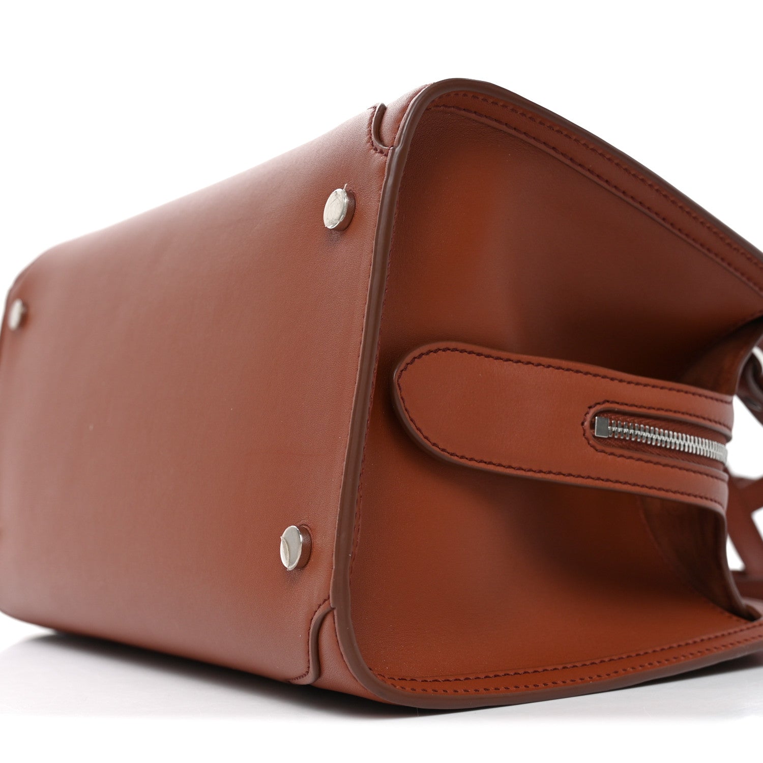 Loro Piana Smooth Calfskin Medium Sesia Kummel 10 of 10