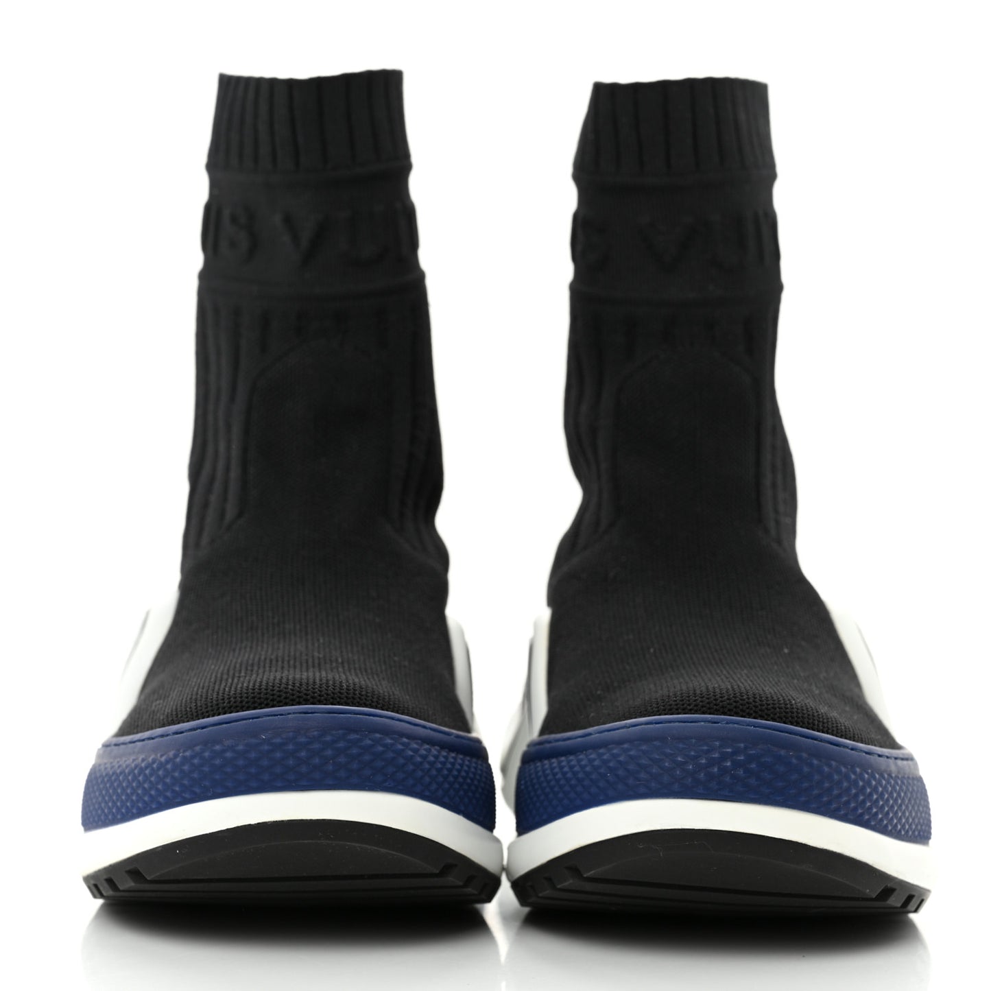 Stretch Textile LV Archlight Sneaker Boots 37 Black Blue