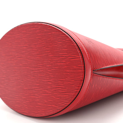 Louis Vuitton Epi Cluny Castillan Red 9 of 9