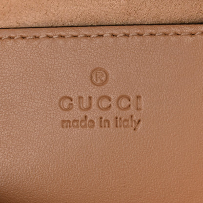 Gucci Calfskin Matelasse Aria Small GG Marmont Chain Shoulder Bag Camelia 6 of 11