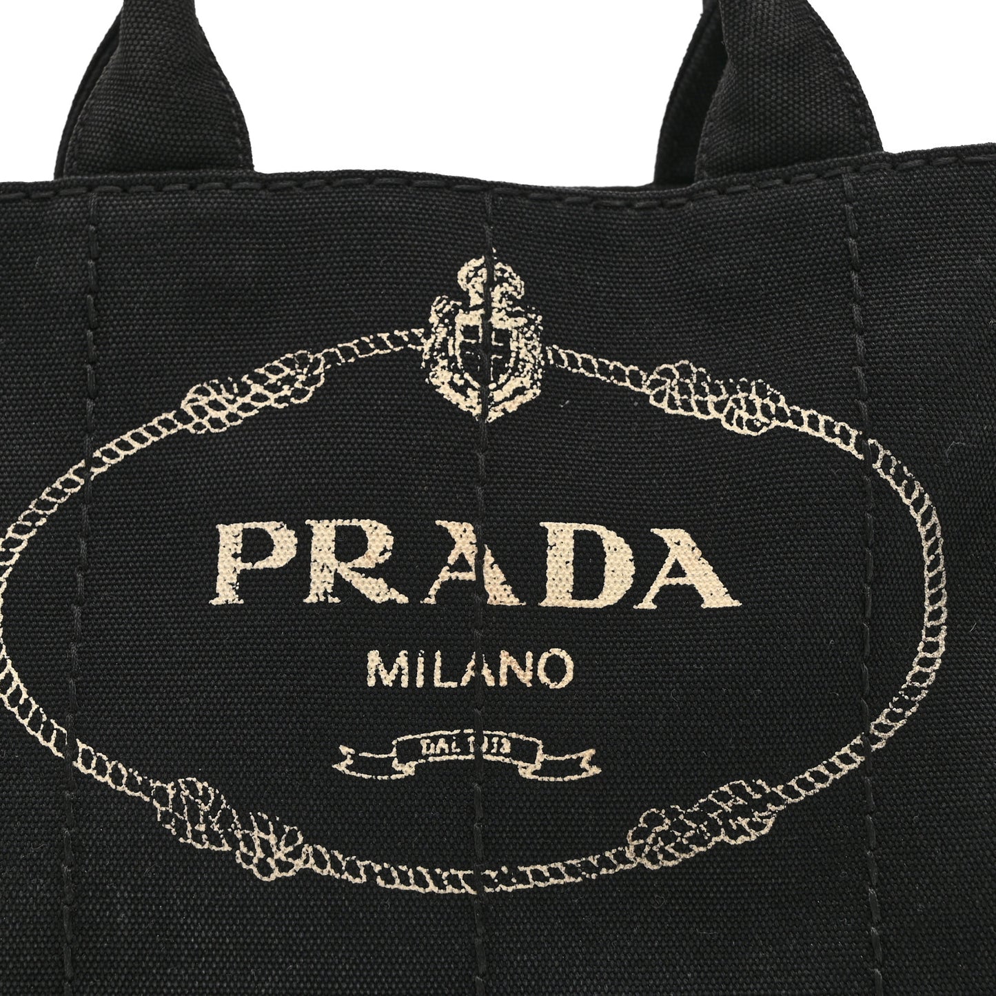 Canapa Small Logo Tote Black Talco