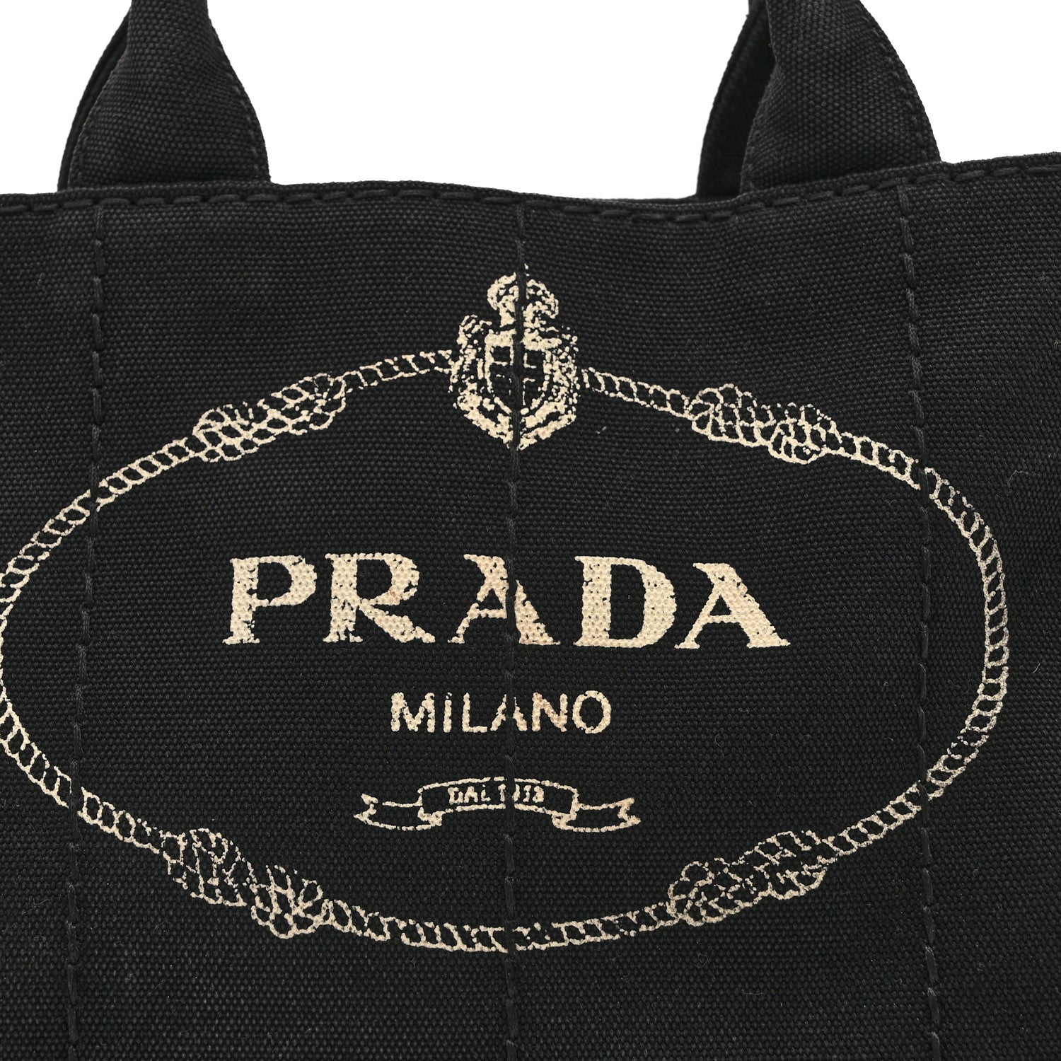 Prada Canapa Small Logo Tote Black Talco 9 of 15
