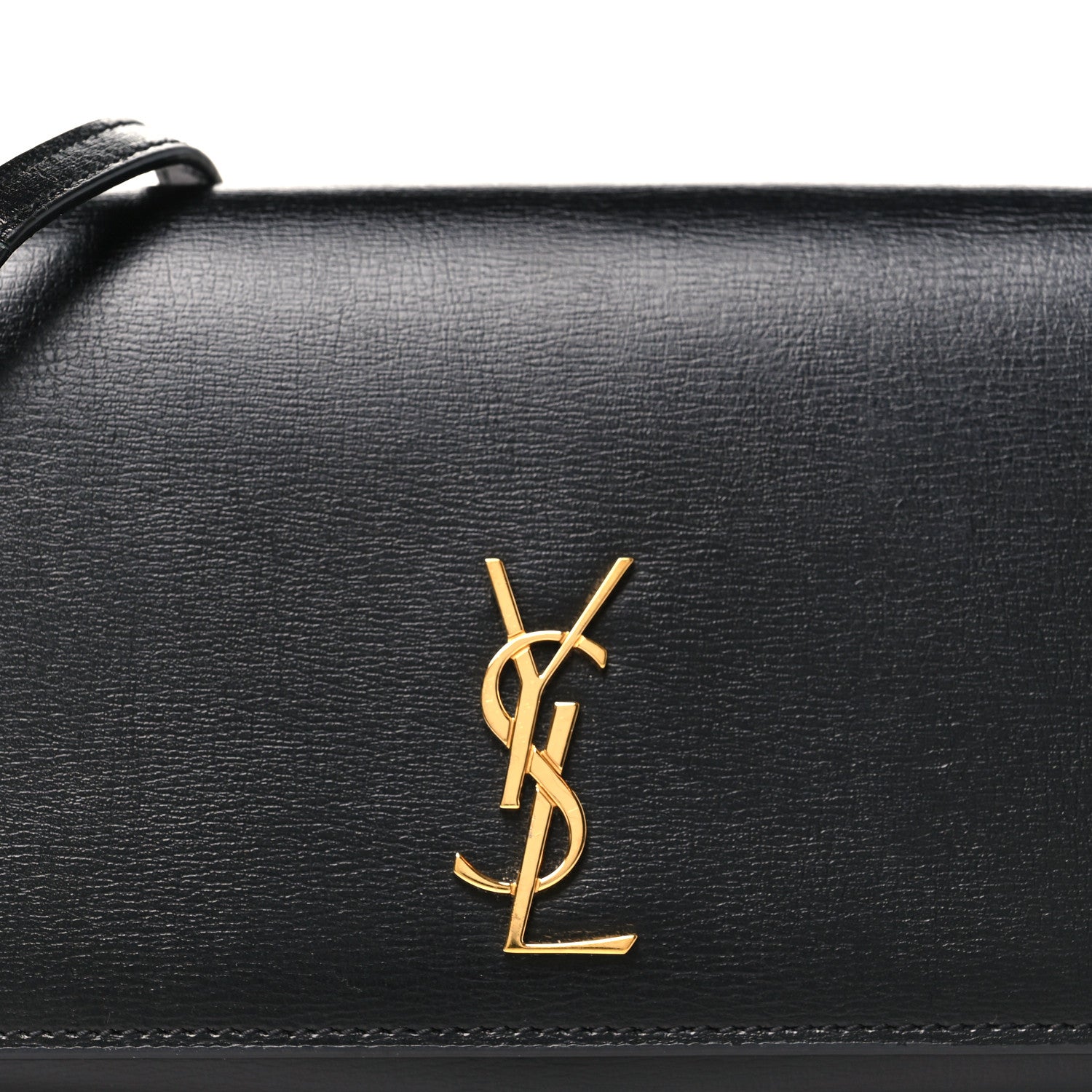 Saint Laurent Smooth Calfskin Monogram Phone Holder Crossbody Black 8 of 12