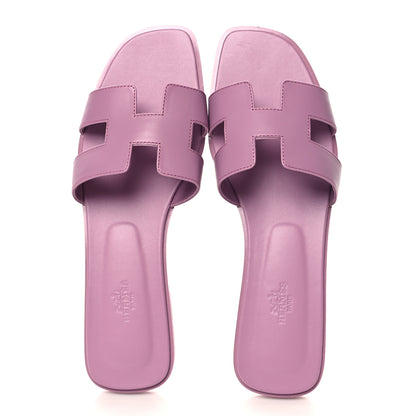 Hermes Calfskin Oran Sandals 42 Bruyère 2 of 9