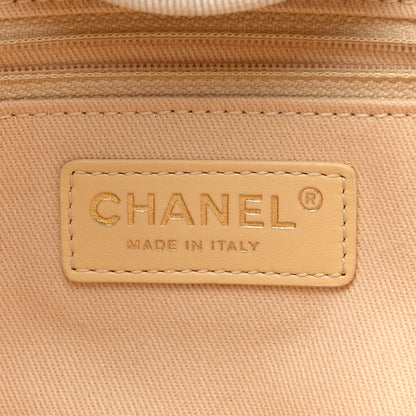 Chanel Mixed Fibers Calfskin Medium Deauville Tote Light Beige 6 of 9