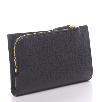 Gucci Dollar Calfskin GG Marmont Zipped Wallet Black 3 of 8