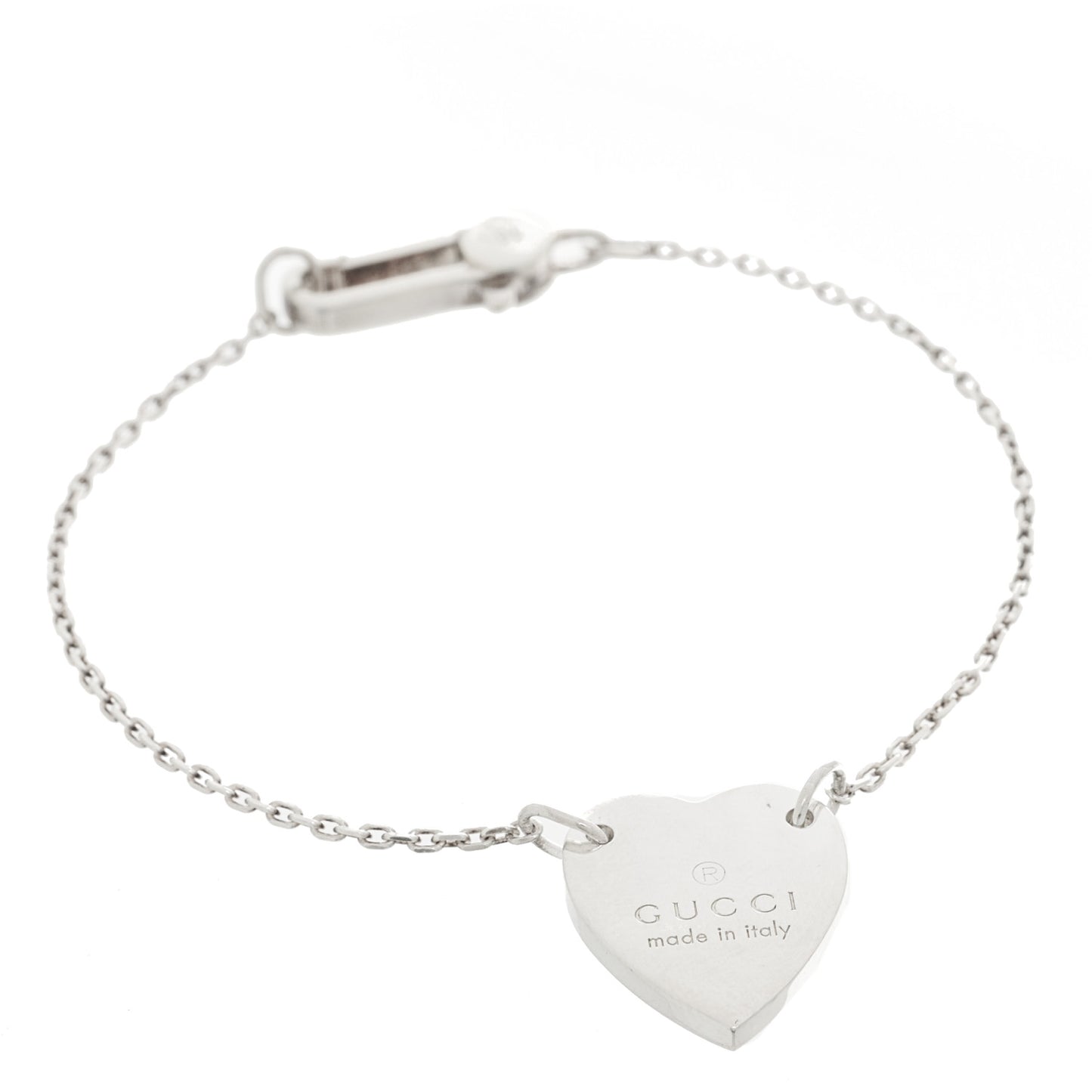 Sterling Silver Trademark Heart Bracelet