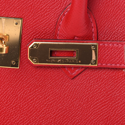 Hermes Epsom Birkin 30 Rouge Casaque 26 of 40