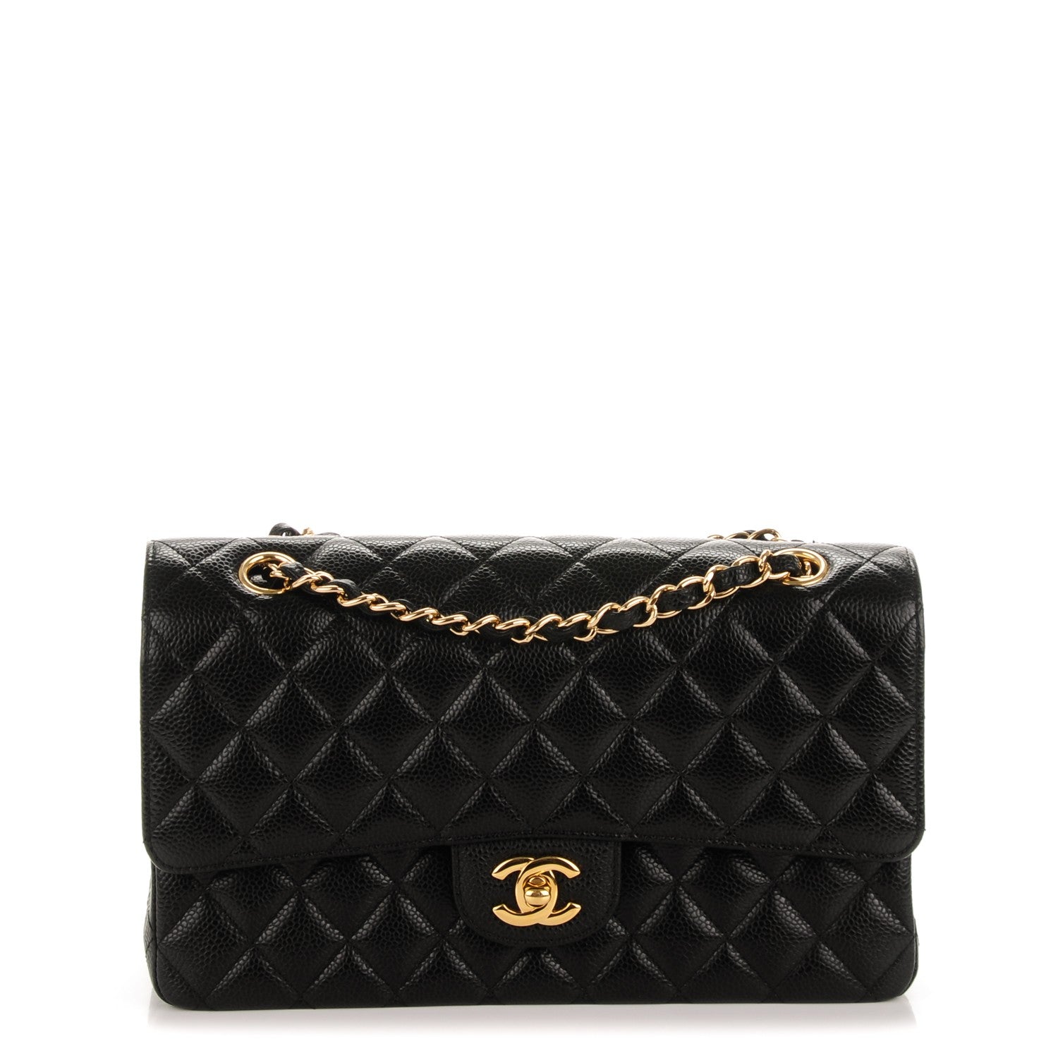 Chanel Caviar Quilted Medium Double Flap Black 1 of 7
