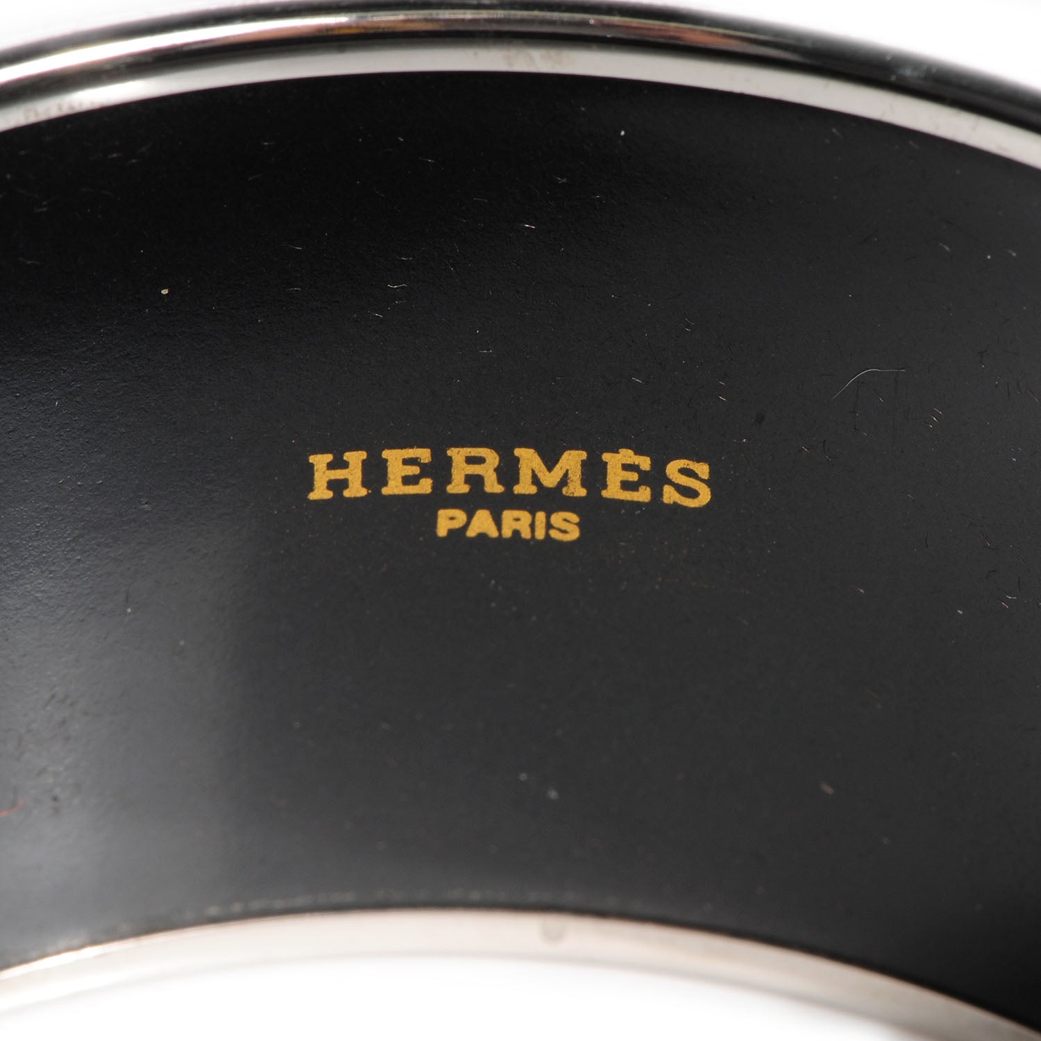 Hermes Enamel Printed De Passage a Paris Extra Wide Bracelet 70 3 of 5