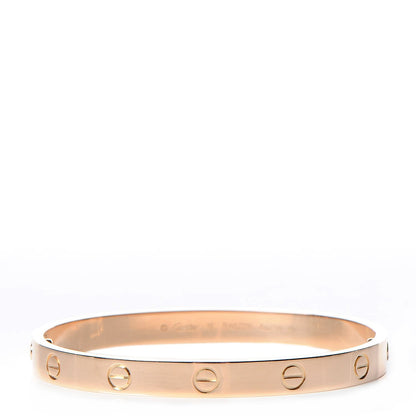 Cartier 18K Pink Gold LOVE Bracelet 17 1 of 11