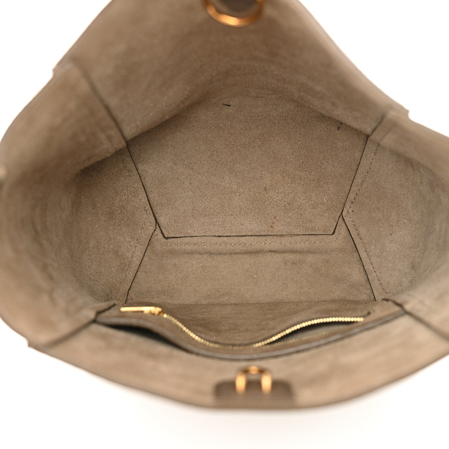 Celine Soft Grained Calfskin Small Sangle Bucket Bag Taupe 5 of 14