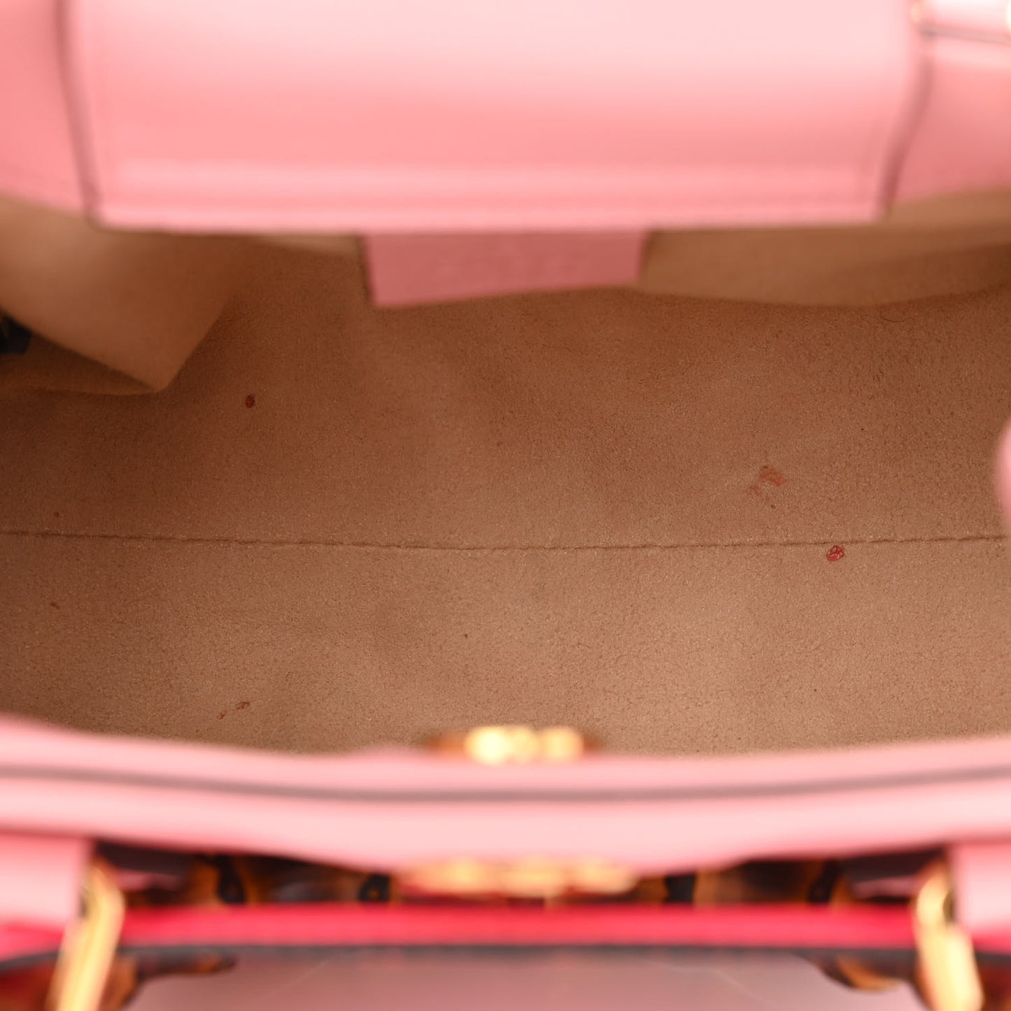 Wonka Grain Calfskin Mini Diana Tote Bag Wild Rose Fuxia Fluo