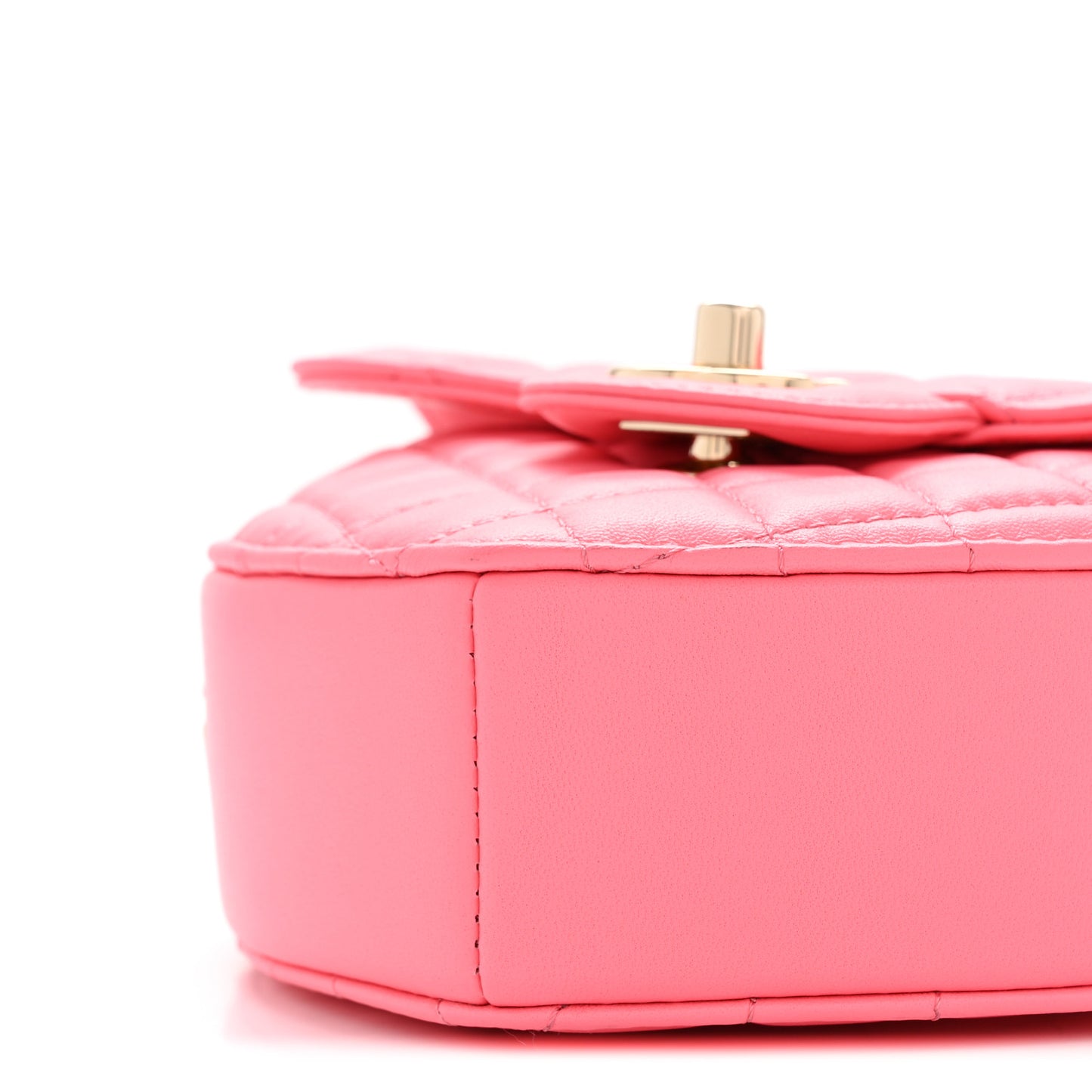 Lambskin Quilted CC In Love Heart Bag Pink