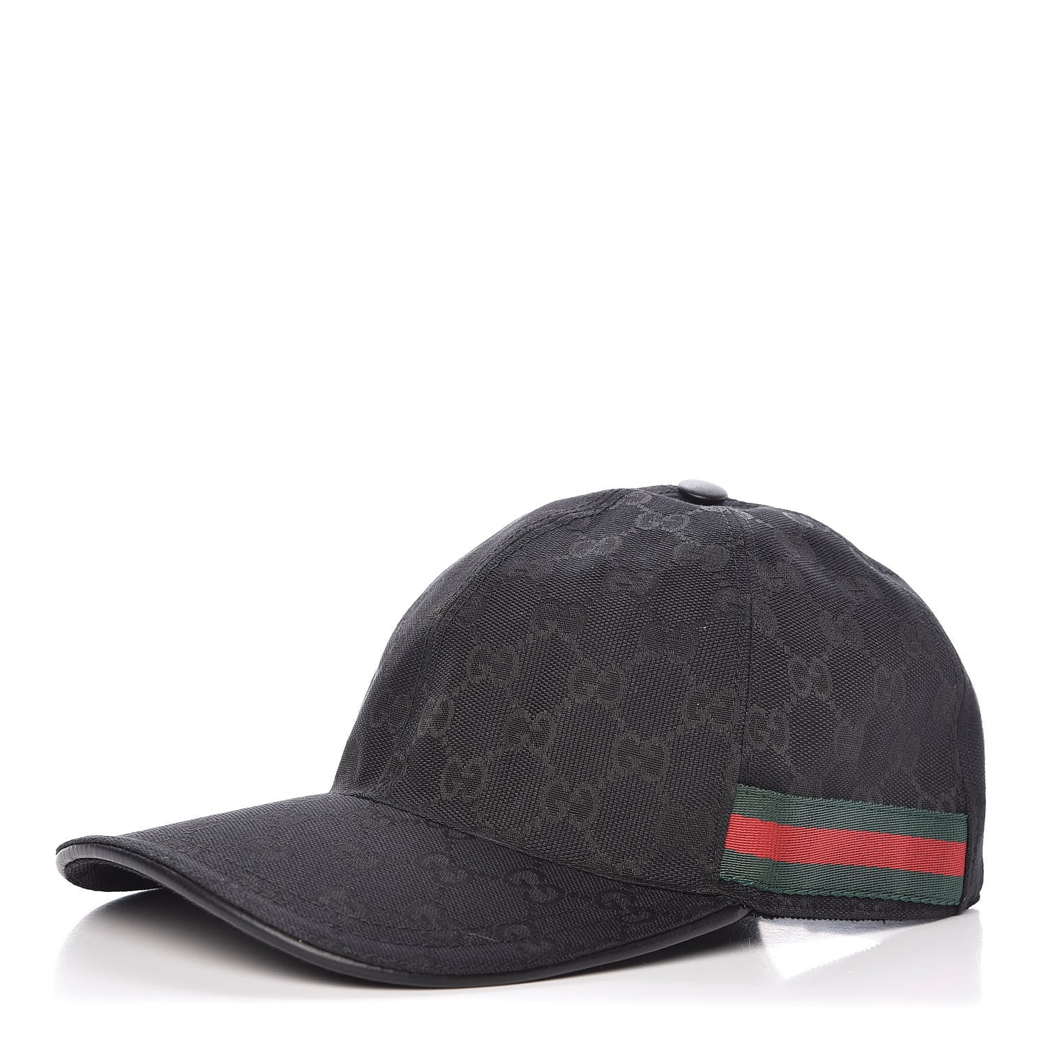 Gucci Monogram Web Baseball Hat M Black 1 of 8