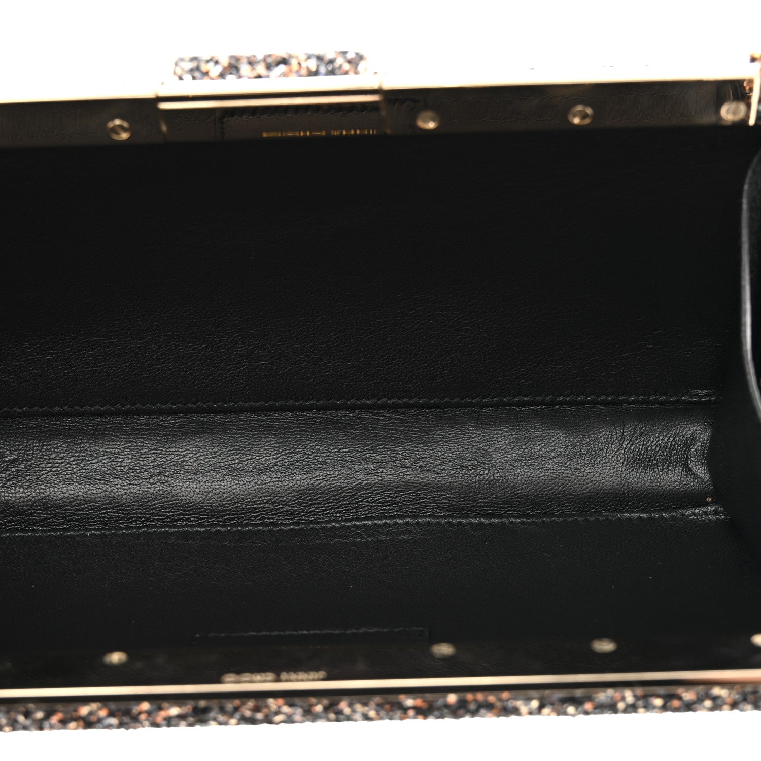 Jimmy Choo Coarse Glitter Ellipse Clutch Amethyst 5 of 10
