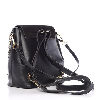 Chloe Suede Calfskin Small Faye Backpack Black 4 of 12