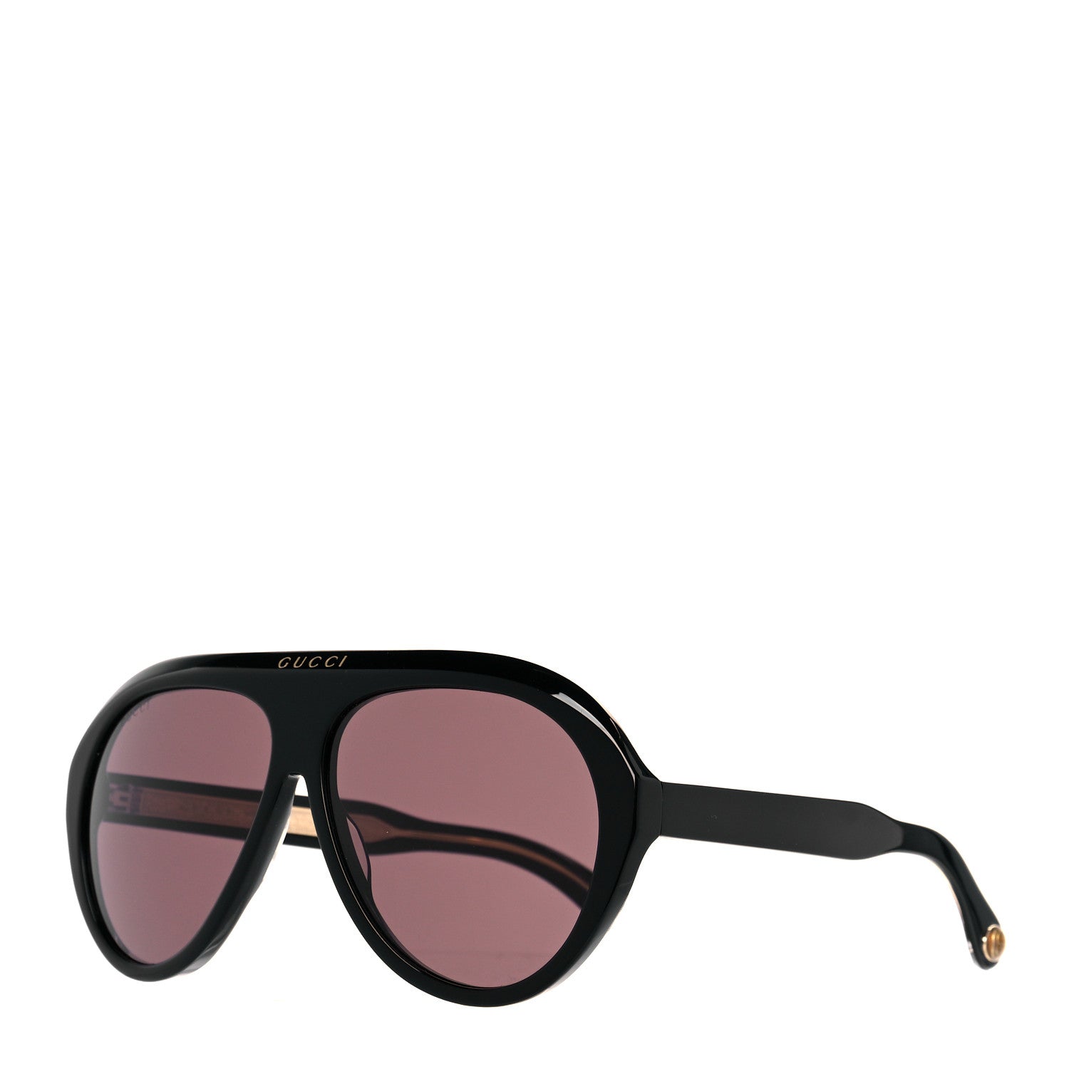 Gucci Double G Navigator Sunglasses GG 0479S Black 1 of 8