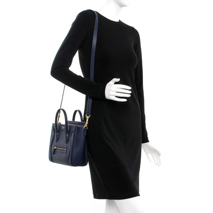 Celine Smooth Calfskin Nano Luggage Ink 2 of 7