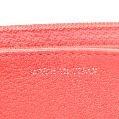 Chanel Grained Calfskin Quilted CC Box Wallet On Chain WOC Red 7 of 12