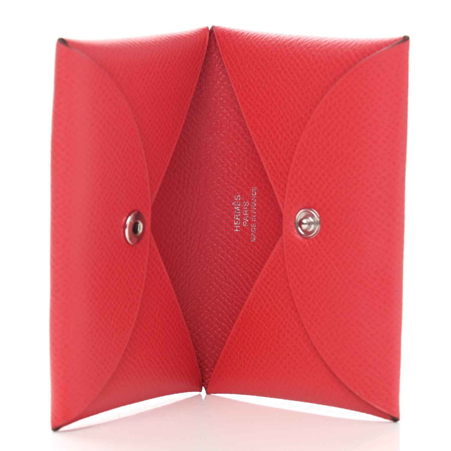 Hermes Epsom Calvi Card Case Bougainvillea 5 of 8