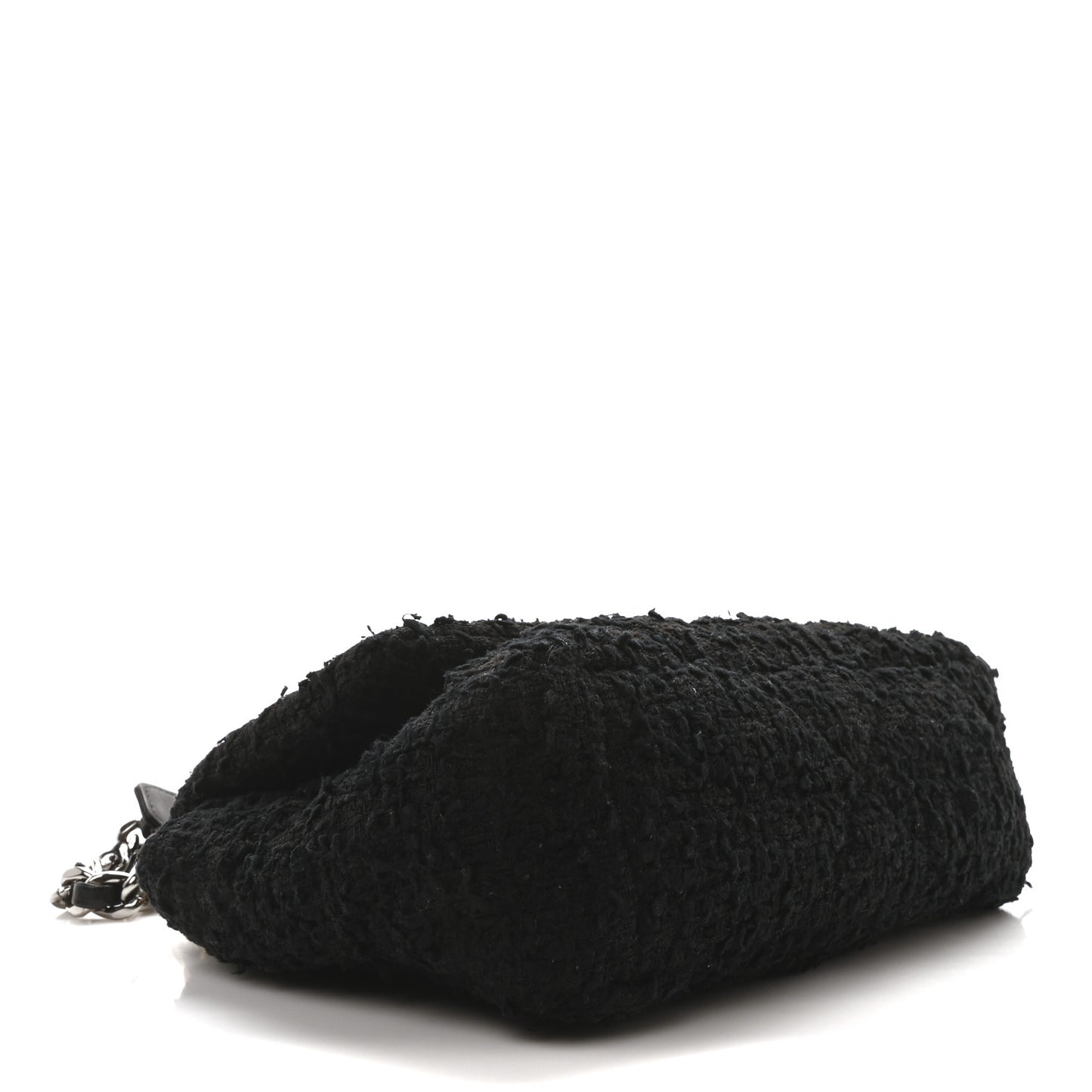Tweed Quilted Medium Chanel 19 Flap Black